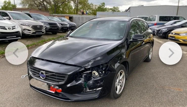 Volvo V60 cena 37900 przebieg: 178500, rok produkcji 2015 z Wągrowiec małe 79